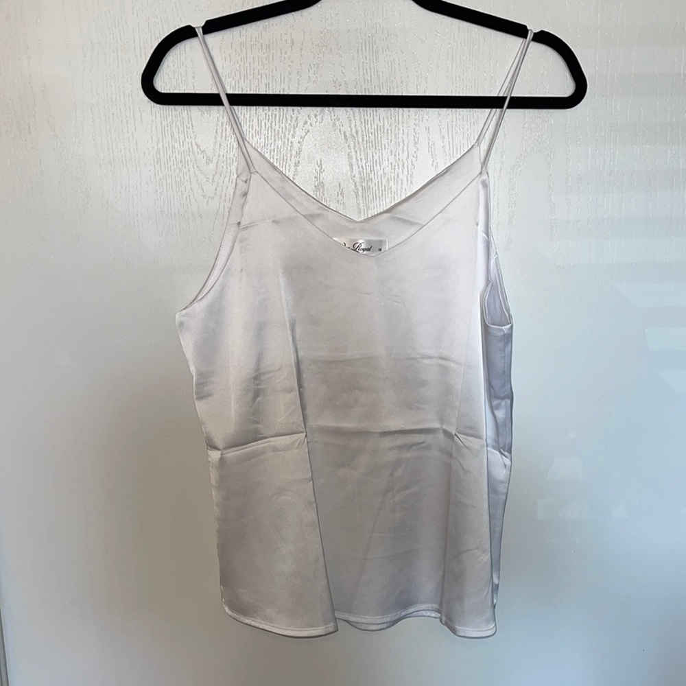 Basic White Silky Camisole